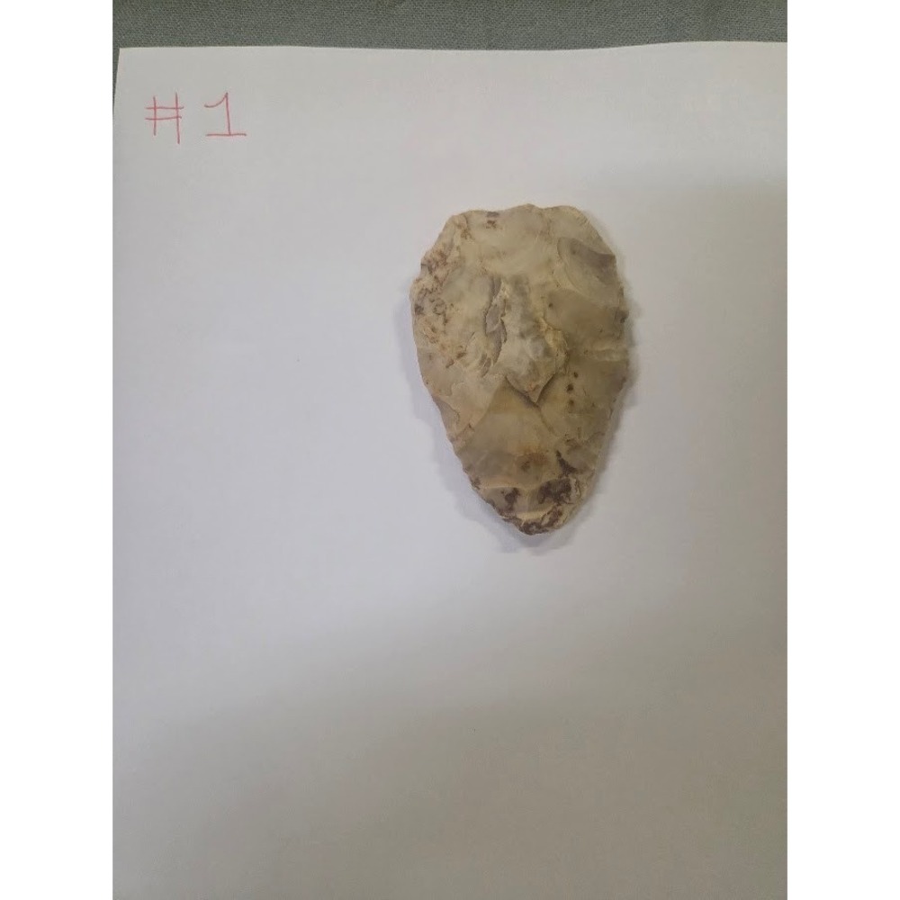 Native American Style Chert Flint Arrowhead Scraper Stone Tool Artifact